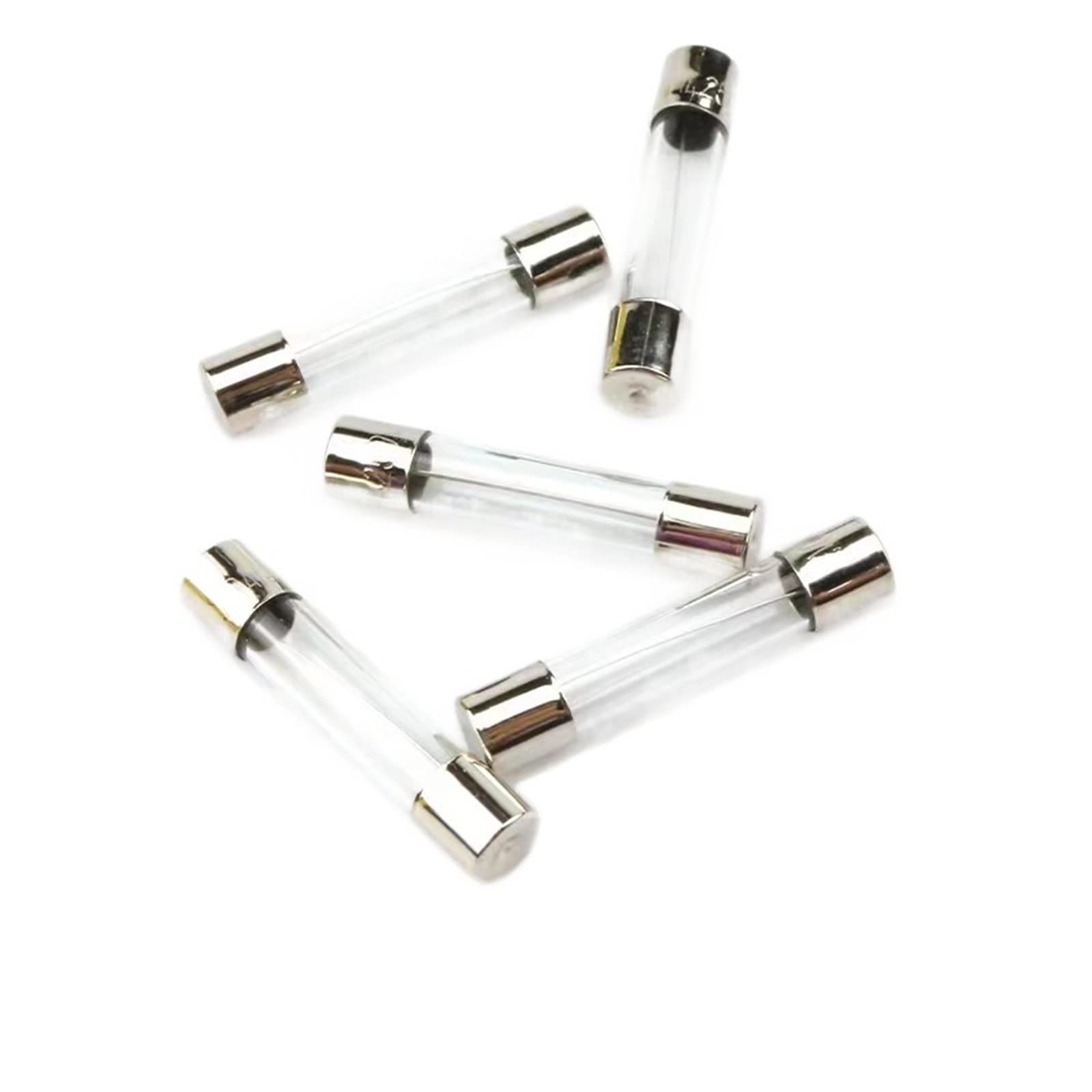 50 Teile/los Set 6x30mm 0,5A 1A 2A 3A 5A 6A 7A 8A 10A 15A 20A 25A 30A Flinke Glasrohrsicherung, Verschiedene Kits, Flinke Glassicherungen(15A)