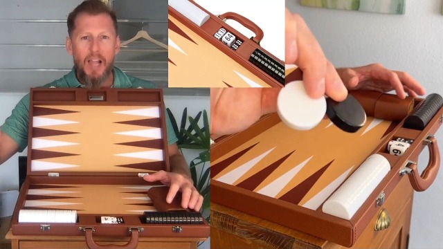 Set Backgammon Gross Meister &ndash; Valigia 50x23 Cm Con Manico