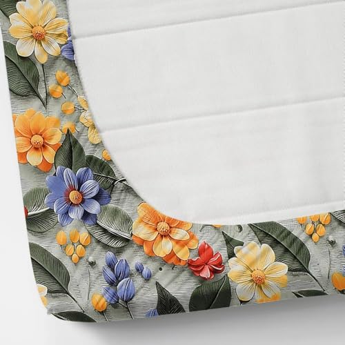 Image of King Size Fitted Bedsheet with 2 Pillow Covers | 7D Printed Double Bed Sheet | Soft Cotton Feel, Wrinkle Free & Fade Resistant | Elastic Fit (Green7D, Fitted - 72 inchx78 inch King)