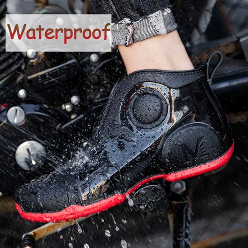 Men Rain Boots Waterproof Ankle Boots Outdoor Garden Shoes3