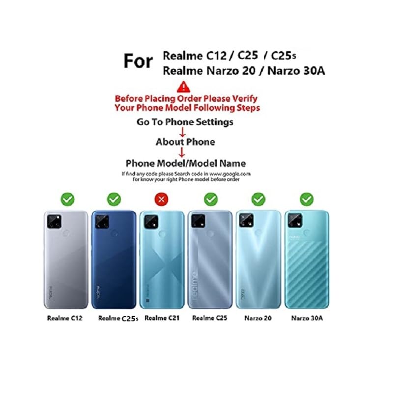 Image of Bintage Mac Safe Design Hard Slim Back Case | Soft Border Camera Protect | Dual PU Leather Finish Back Cover Compatible for Realme Narzo 30A - Royal Blue