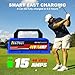 15 Amp 48 Volt Golf Cart Battery Charger for Yamaha G29 Drive & Drive 2 Golf Carts,Replace Yamaha Charger 48 Volt,4-6H Full Charge Portable Golf Cart Charger for Lead Acid Battery, 16FT Cable