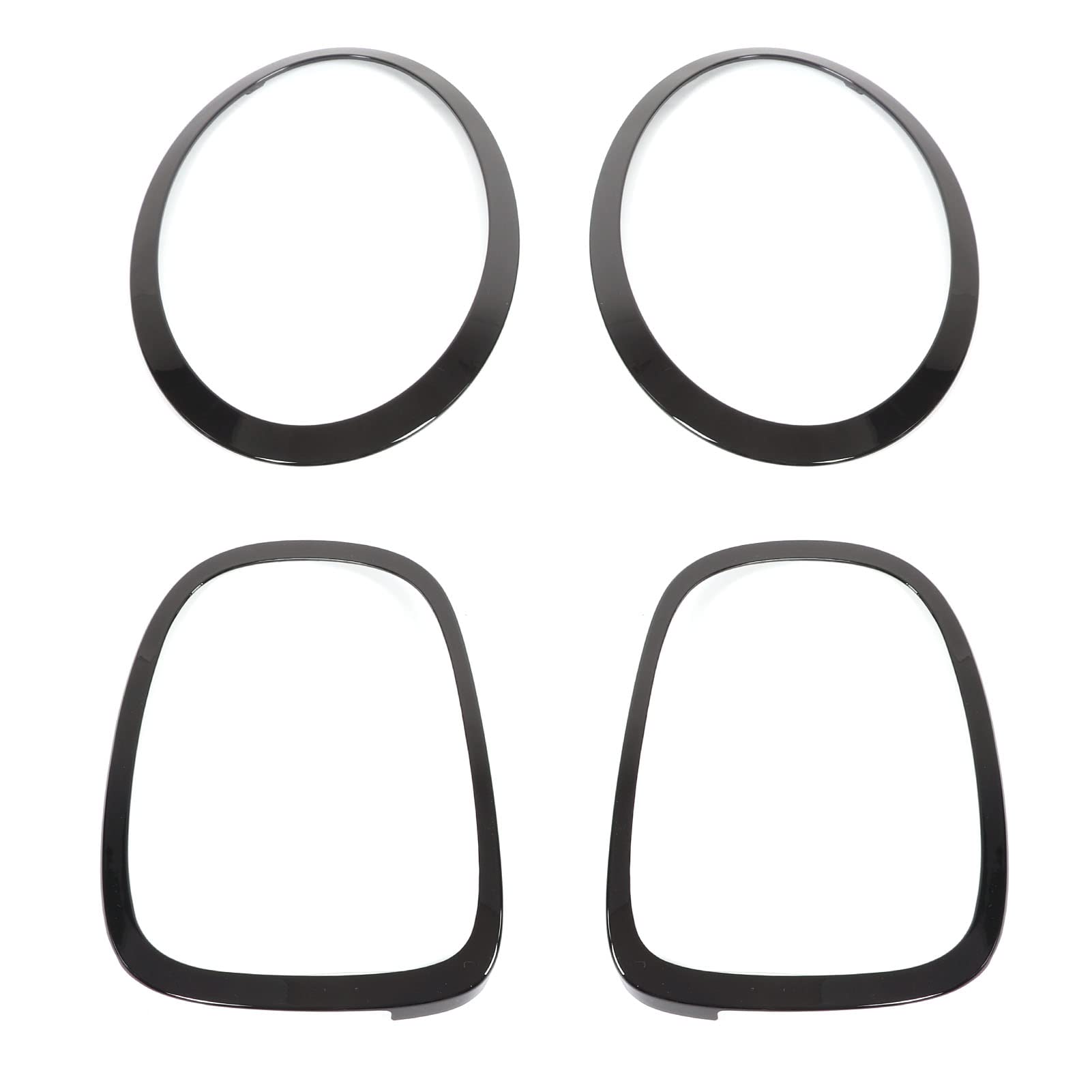 Finiture Fari Per Mini F55 F56 F57 - Coperture Nere Lucide Per Fanali Anteriori E Posteriori - Foto 3