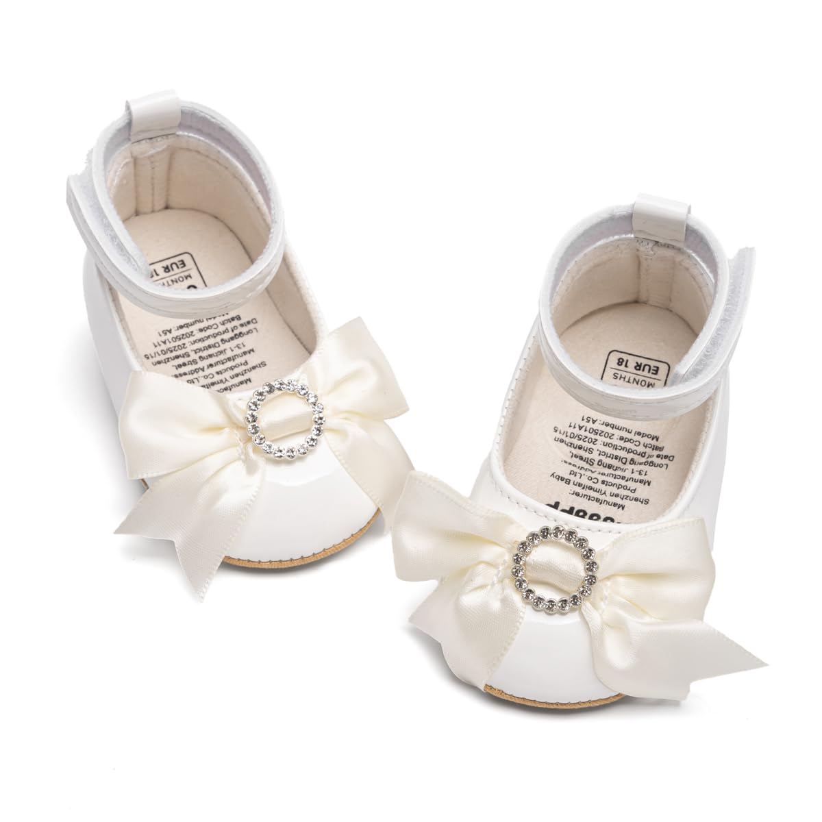 Sawimlgy Baby Girls Mary Jane Sequins Crown Flats