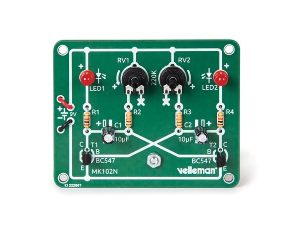 Whadda Kit di saldatura didattico, LED lampeggianti