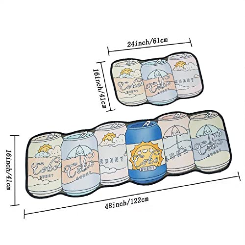 Image of HomeCloud Rubber 6mm Fruit Printed Thick Anti Slip, Washable, Big Size, Printed, Designer Folding Kitchen Mat for Floor Home Bedroom -, Standard Size (40 x 120 cm 40 x 60 cm)