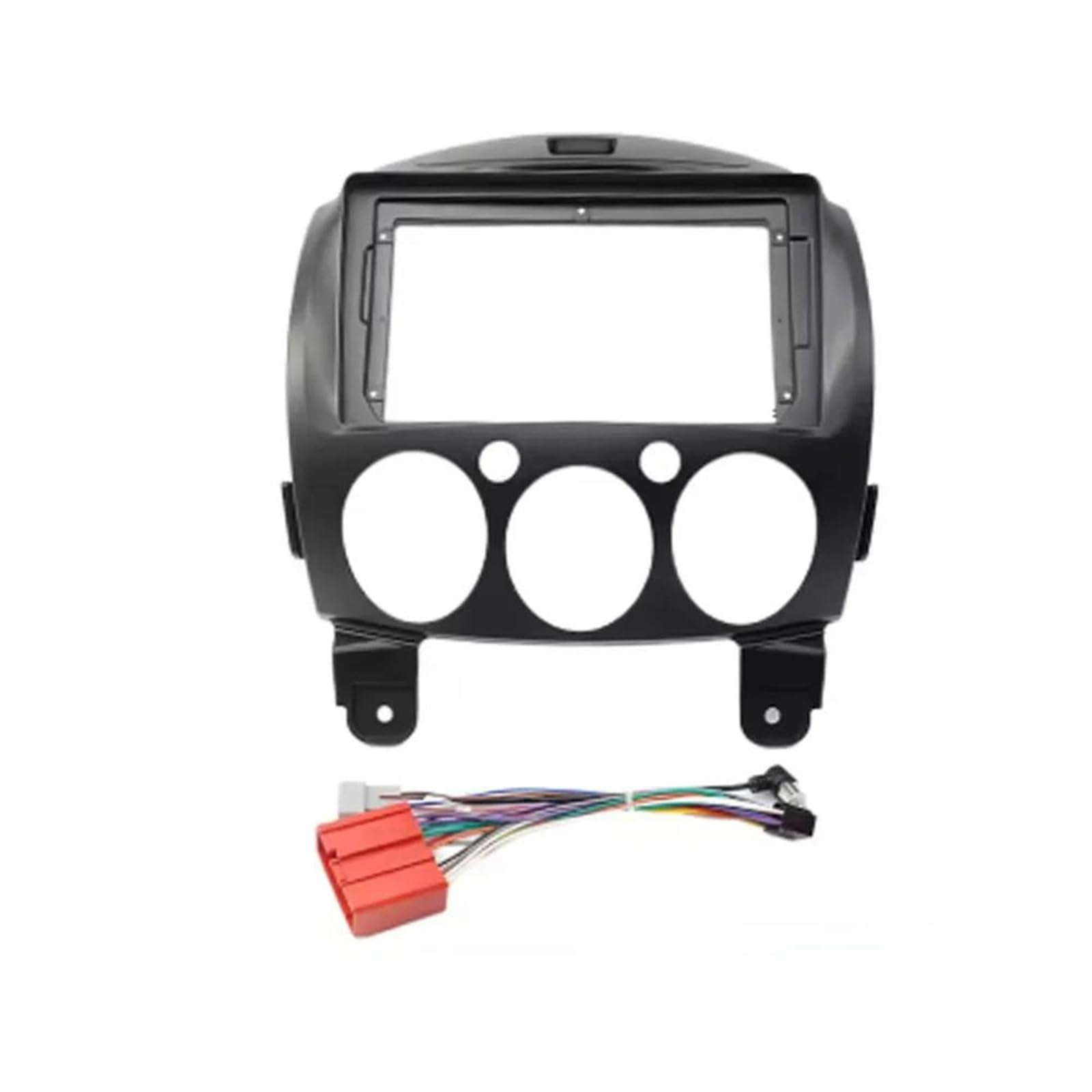Générique Cadre de façade d'autoradio Adaptateur Fascia De Cadre Voiture 9 Pouces pour Mazda 2 pour Demio 07–14 Kit Panneau Montage Tableau Bord Radio Android Autoradio Tableau de Bord | Frame Cable