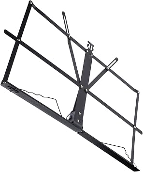 Totority Portable Folding Iron Sheet Music Stand Desktop Score Holder for Reading and Tablet Support Lightweight Practical Rack for Neck and Eye Comfort Compact Design Easy Carrying