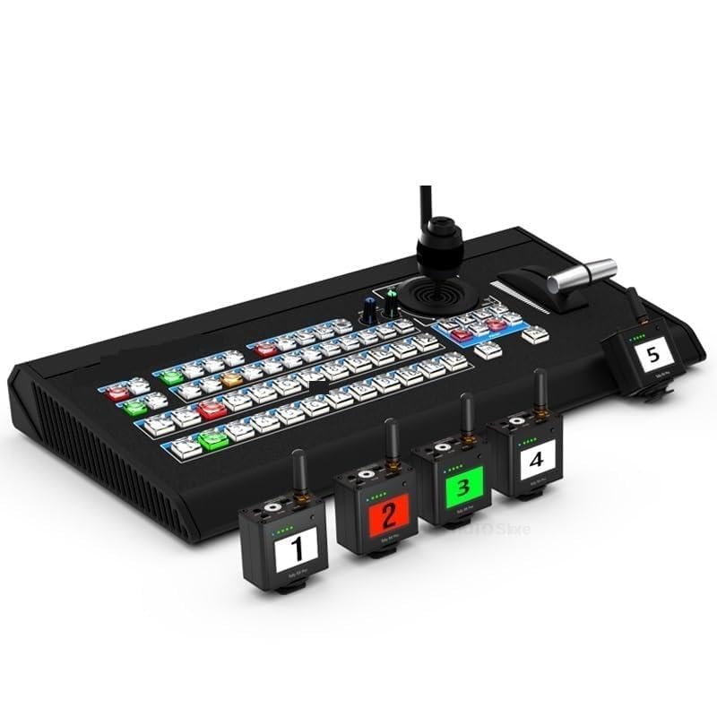Conmutador de vídeo inalámbrico espera Control PTZ del Panel control conmutador Director 1600 Conmutación Fluida(With 5 Tally light)