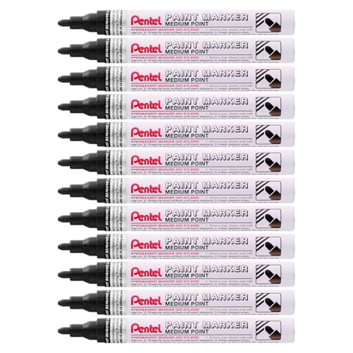 Marqueur de peinture Pentel noir pour écrire de façon permanente sans bavure