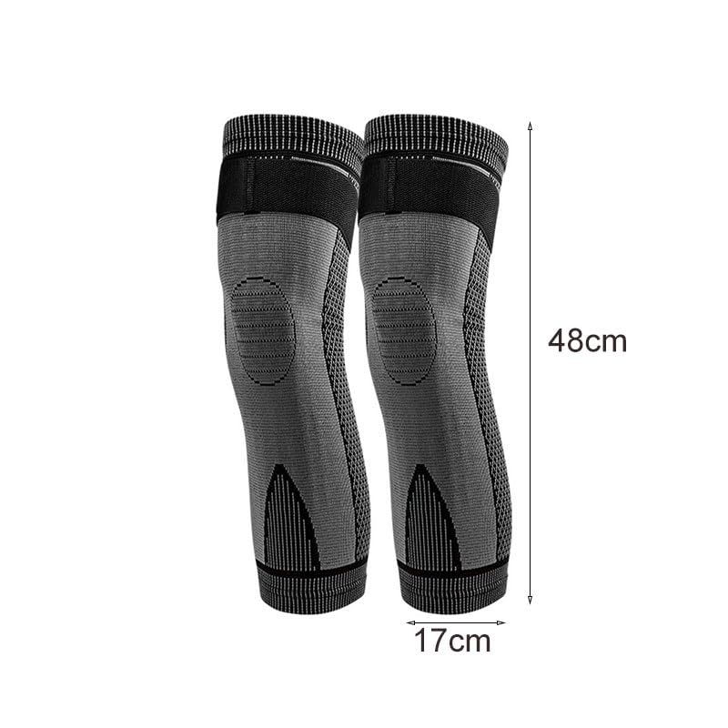 Thermal Knee Guards with Extended Length Anti Slip Function Winter Sports Protection Gear