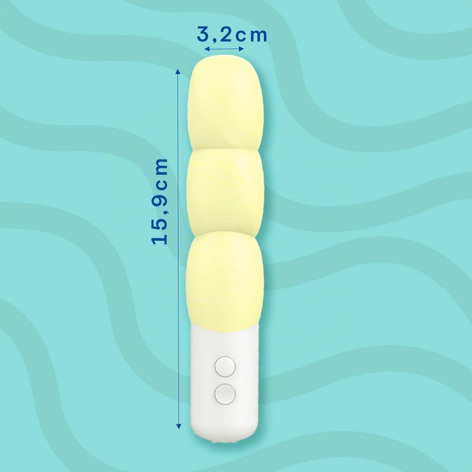 Durex Play Sorbett-Oh Vibratore Silicone Ricaricabile Stimolatore Femminile Tre Sfere Waterproof Soft + Durex Intense Orgasmic Stimulating Gel Intimo Stimolante Compatibile Preservativi Sex Toys 10ml
