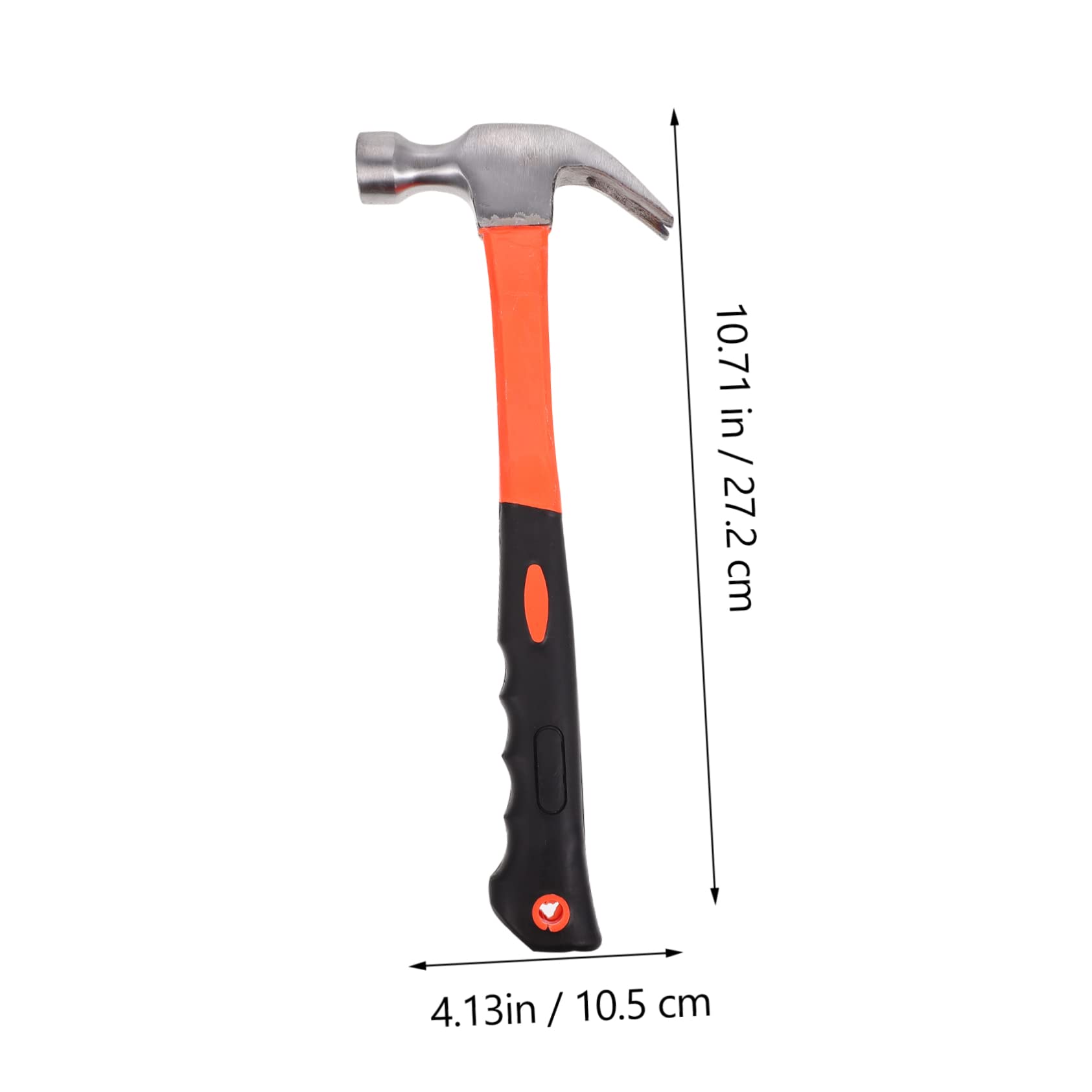 Housoutil Non-slip Handle Claw Hammer Plastic Handle Nail Pulling Hammer Multi-functional Tool Woodworking