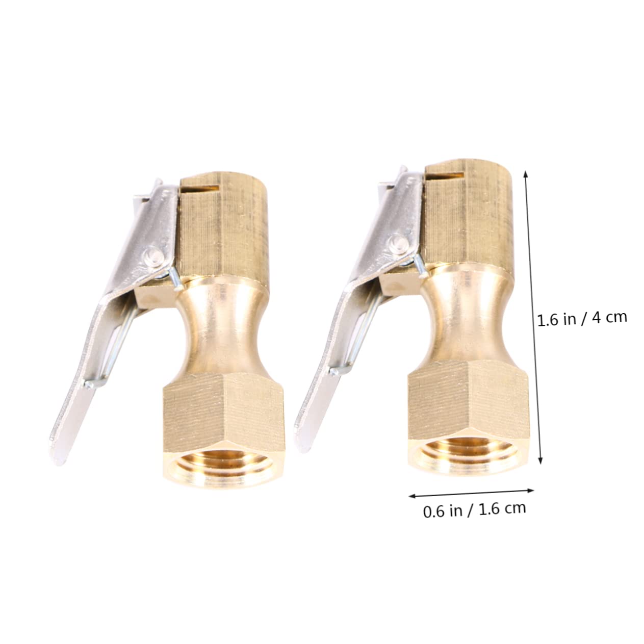 Mikinona 3sets Straight Lock Air Chuck Locking Air Chuck for Tire Inflator Brass Construction for Durability 2pcs*3