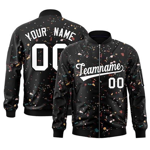 KXK Custom Bomber Jacket Lightweight Varsity Baseball Jackets Personalized Stitched Letters Logo for Men Women Youth