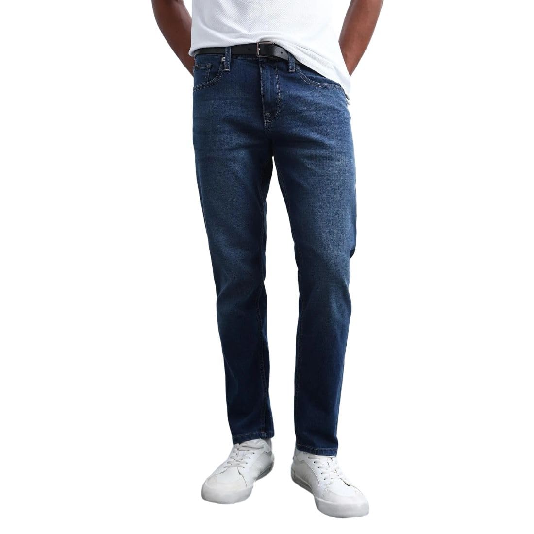 flying machine Men's Slim Tapered Fit Jeans| Solid | Mid Rise | Stretchable | Jeans for Man-picture-35