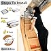 PANADY Attic Stairs Insulation Cover - 25 In x 54 In x 11 In - Class A Fireproof Attic Door Insulation Cover - Attic Access Insulation Cover - Attic Stairway Insulator - Attic Ladder Insulation Cover