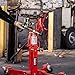 Sunex Tools 7796 1,000 lb Telescopic Transmission Jack, Air/Hydraulic, Foot & Hand Pump, Adjustable Saddle Arms, 73.5 in Max Height