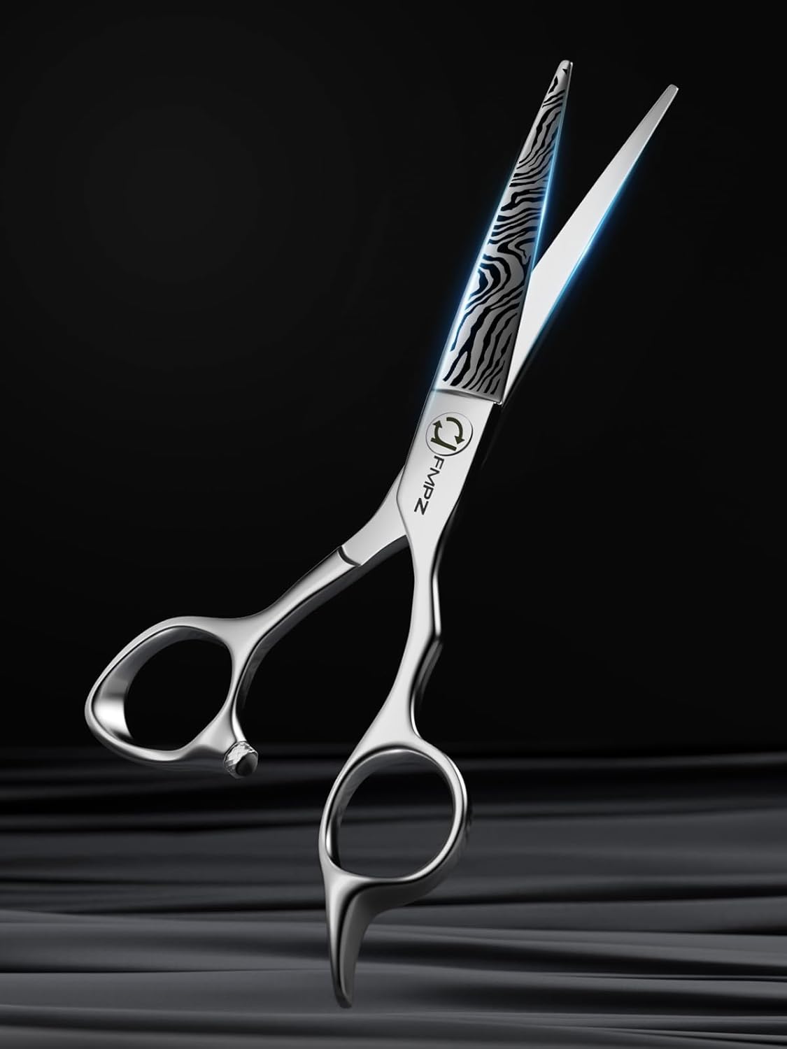 Hair Cutting Scissors Professional, 5.5" Barber Scissors, Hair Cutting Shears with 440C Steel - 60HRC Hardness Extremely Sharp with Ergonomic for Salon & Home Use - Zebra style