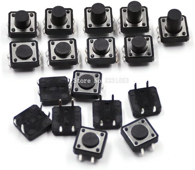Switch 20PCS PCB Tactile Tact Push Button DIP 4pin Micro 12x12x4.3/5/6/7/8/9/10/11/12 MM 12X12X4.3MM 5MM 6MM 7MM 8MM 9MM(DIP-12x12x5)