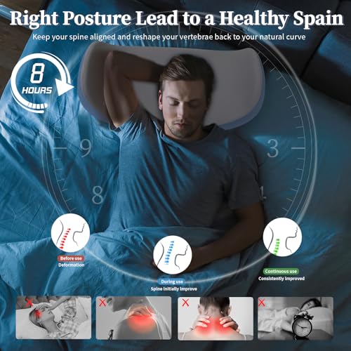 Cervical Neck Pillow, Ergonomic Pillows Side Sleeper Pillows for Adults - image 6