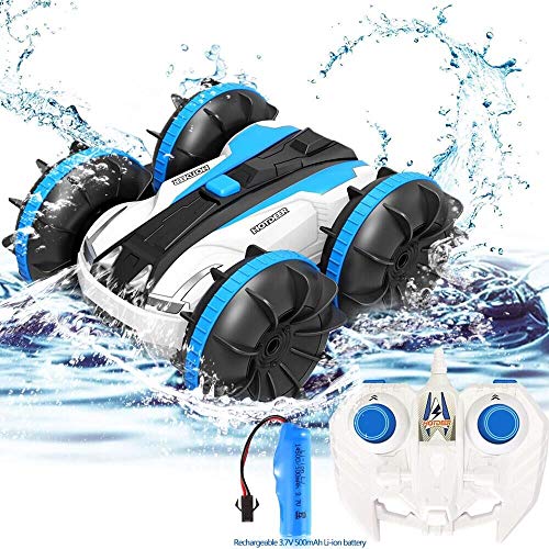 FSTgo Toys for 5-10 Year Old Boys 2 in 1 Remote Control Boat Amphibious RC Cars Off Road Truck 4WD 2 - //coolthings.us