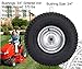 15x6.00-6 Lawn Mower Tire and Wheel Front Tire Compatible with John Deere Craftsman Husqvarna Riding Mowers Lawn Tractors