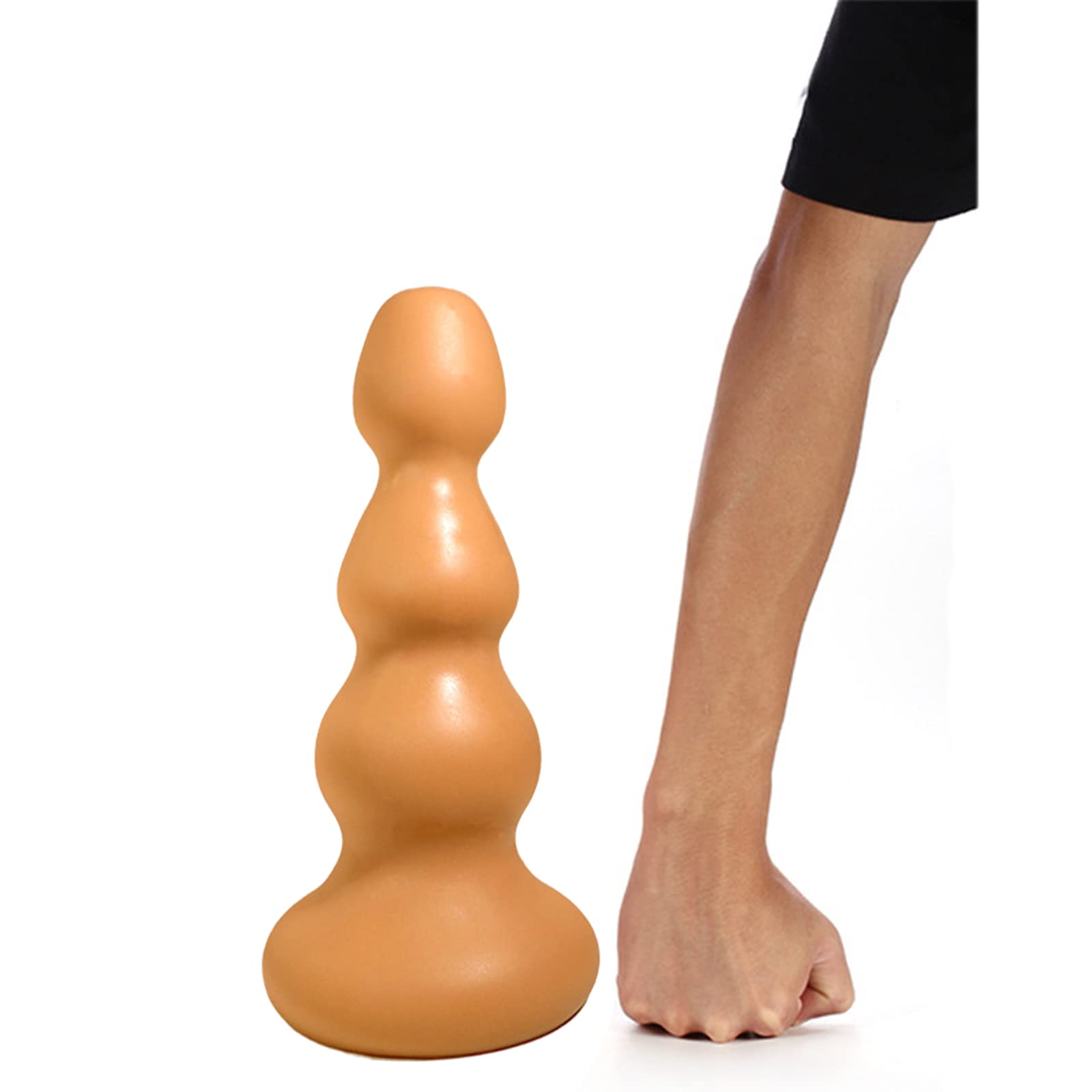 Dildo anale oversize Plug anale Pagoda Palline anali XXXL Dilatatore dell'ano in silicone Massaggiatore della prostata e della vagina con forte ventosa Masturbazione Giocattolo