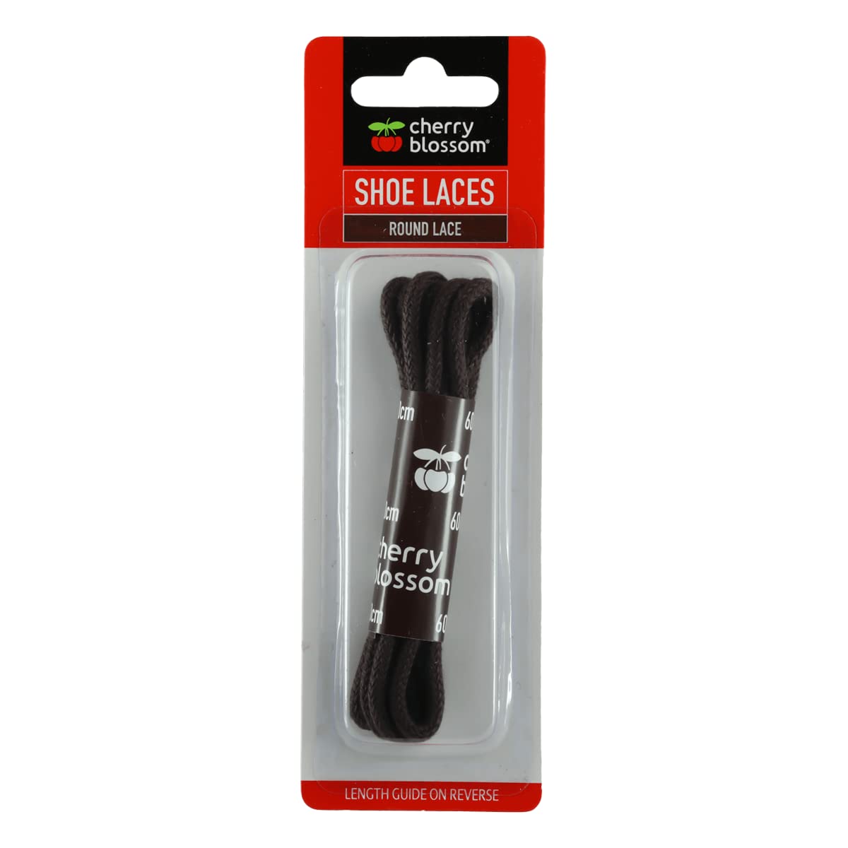 Cherry Blossom Round Shoe Laces | Brown | 60cm | Essential footwear accessory for shoes and boots