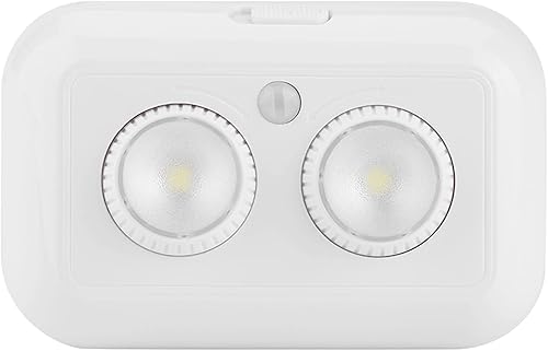 Miniatura 9 de BORDSTRACT Luz de inducción infrarroja LED, lámpara de armario de armario regulable, luz de detección de movimiento (blanco)