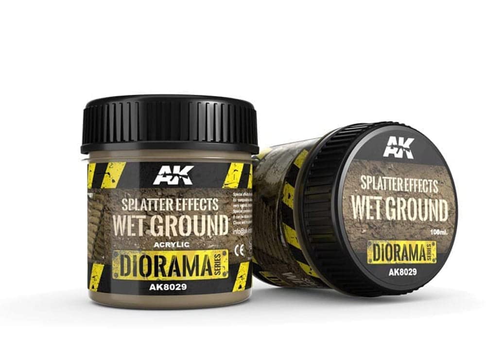 Ak Interactive Ak Diorama Ak8029 Splatter Effects Wet Ground - 100Ml (Acrylic)