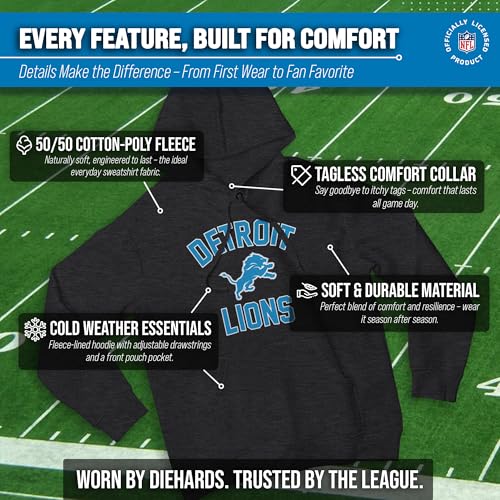 Image of Team Fan Apparel NFL Gameday Hoodie Pullover Sweatshirt for Men and Women | Officially licensed NFL Gameday fleece pullover - kangaroo pocket, ribbed cuffs, drawstring hood, unisex fit