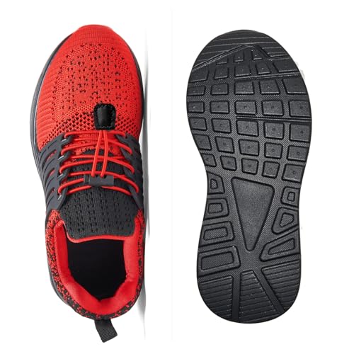 Ugmikdo Boys Running Tennis Shoes Kids Gym Lightweight Breathable Slip-On Athletic Sneakers3