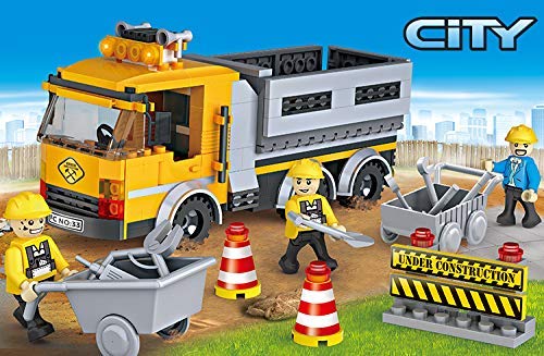 FunBlast Cogo City Construction Truck in a city background
