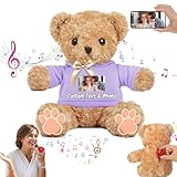 fotos de osos de peluche grandes Un Detalle Inolvidable Lleno de Emoción: Más que un simple peluche, es un tesoro emocional. Totalmente cosido a mano y con su mensaje de voz personalizado, este Peluche Personalizado conquistará cualquier corazón. Ideal para cumpleaños, San Valentín, Navidad o graduaciones. Es el regalo perfecto para sacar una sonrisa y crear un recuerdo precioso que se atesorará para siempre