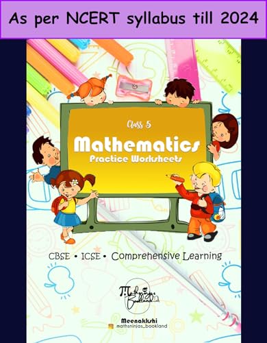 Image of Class 5 Mathematics Practice Question Bank (Chapter wise) Workbook with Mental Maths ICSE /CBSE syllabus up to 2024 by Mathsninjas Bookland