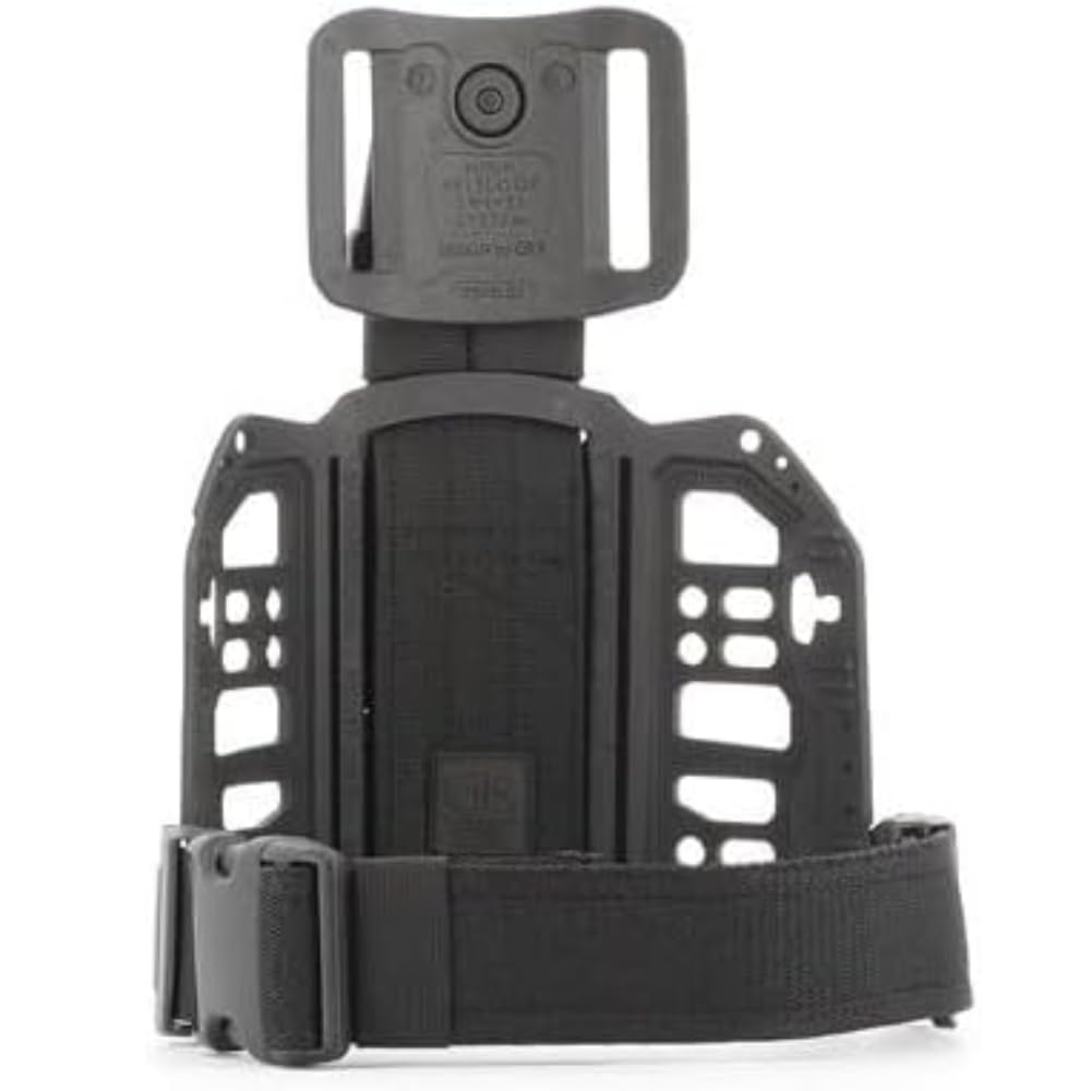 Placa táctica de cadera Ambidextro 97005KT – Negro – Puerto de cadera con sistema giratorio y pasante reversible – Correas antideslizantes de apertura rápida
