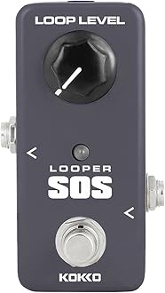 Guitar Loop Pedal Looper Effects 5 Minutes Looping Time Loop station,Exclude Power Adapter - KOKKO(FLP2)