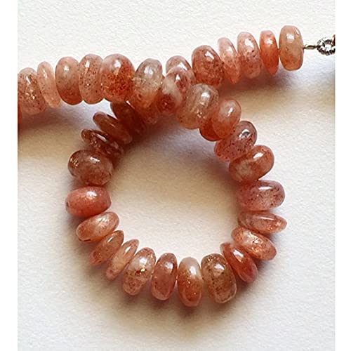Perles pierre de soleil d'Oregon LKBEADS rondelle lisse pour offrir un bijou chargé d'énergie