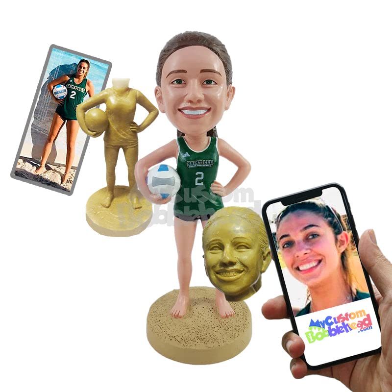 Custom Bobblehead Gorgeous Girl Wearing A Top and Jeans with Pencil Shoes - Leisure & Casual Casual3