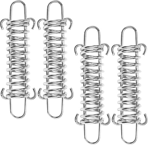 4Pcs Cierres de Resorte para Tiendas de Campaña, Tensores de Cuerda para Toldos, Tiendas, Accesorios para Estantes de Alambre de Acero Inoxidable de Alta Resistencia miniatura 1