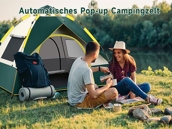 Carpa de camping automática para 3-6 personas, estación completa miniatura 7