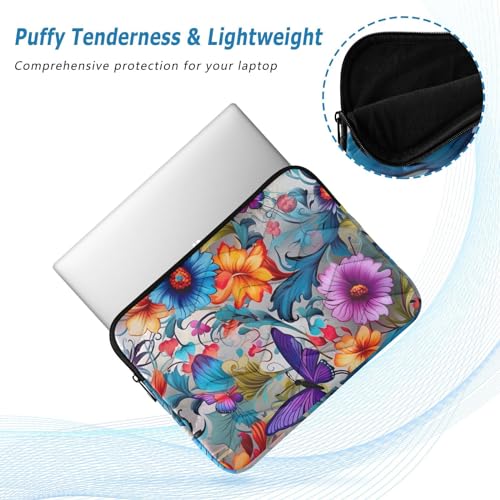 Funda floral colorida para laptop 13-14 pulgadas miniatura 5