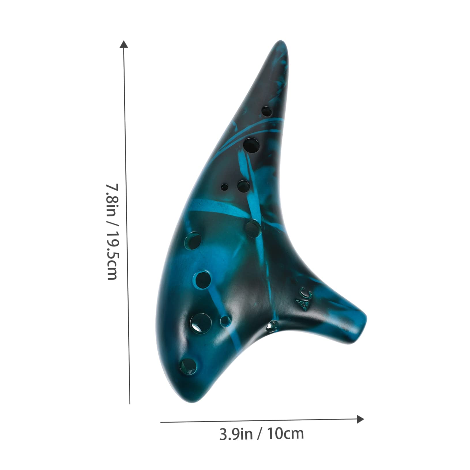 OFFSCH 1 Set Portable Beginner Friendly Ethnic Instrument Blue Durable Construction Precise Tone for Melodious Sounds for Music Enthusiasts and Beginners