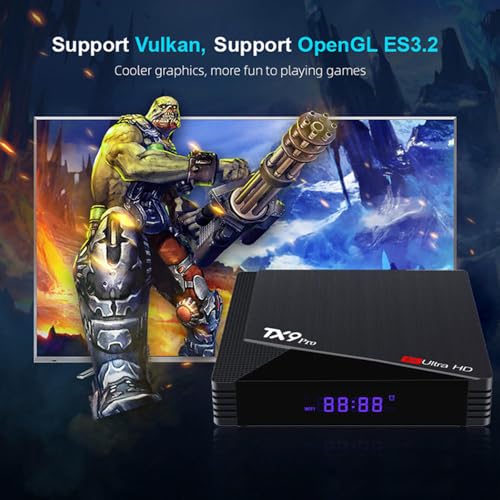 Image of FORIDA TX9 Pro Smart Android TV Box 4GB RAM 32GB ROM | Android 12.0 6K Ultra HD Streaming Device | Dual WiFi 2.4G /5G, Bluetooth, Quad-Core CPU, H.265 HEVC Media Player | Set Top Box