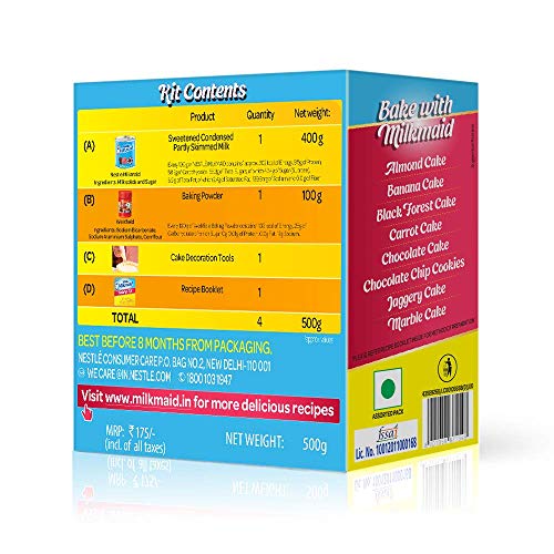 Image of Nestle Everyday Shahi Ghee, 1L Carton + Nestle Milkmaid Baking Kit, 500 g