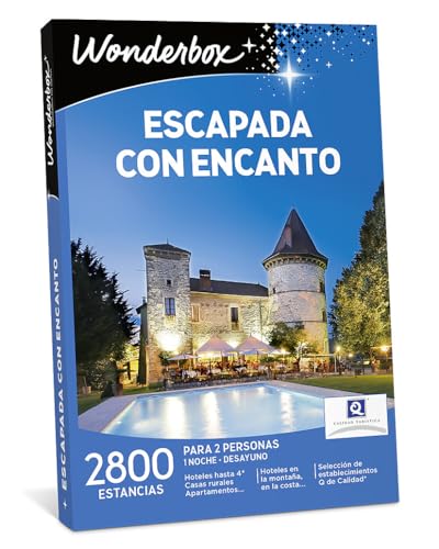 WONDERBOX - Caja Regalo para papá Escapada con Encanto - Vive Una Noche como Príncipe Y Princesa, Ideas Regalo Mujer, Ideas Regalo Hombre, Parejas Regalos Ideas Regalos