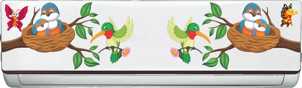 Image of ' Nature Multi Birds'' AC Sticker (96.5 cm x30 cmx 24 cm)