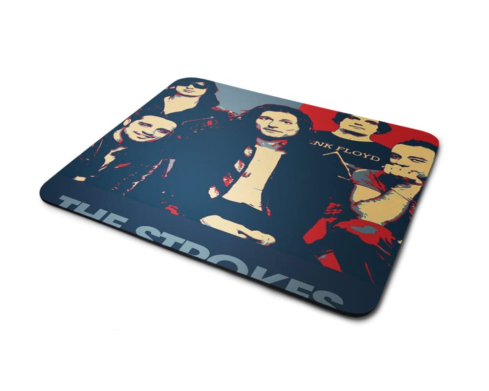 Lightning Hammerz The Strokes Rock Band Printed Gaming Mouse Pad for Gamer |Jublin,Fabrizio,Albert,Nick Printed Mouse Pad | Anti Skid Technology Mouse Pad for Laptops and Computers
