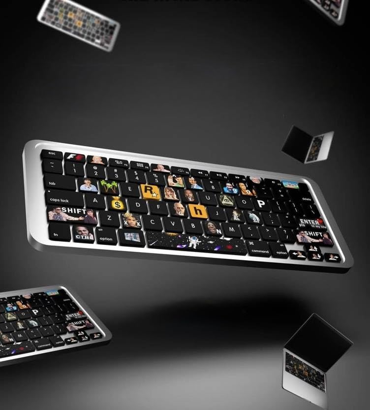 Image of Memes Keyboard Stickers Compatible for All Keyboards Laptop and Desktop (Antique)